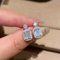 wholesale S925 Silver New Classic One-Carat Perfume Bottle Ear Stud Earrings for Women,Ins Style-0-0