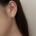 wholesale S925 Sterling Silver Korean Japanese Light Luxury Pear-Shaped Zircon Drop Earrings for Women, Elegant and Versatile Design-0-2