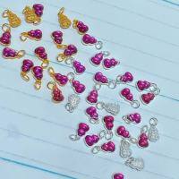 wholesale Sterling silver gold-plated garnet gemstone gourd pendant for DIY bracelet necklace accessory string decoration-Gold one