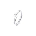 wholesale S925 Sterling Silver Maker Match Couple Rings, Open-Ended Minimalist Love Without Borders Niche Valentine's Day Gift-0-6