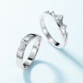 wholesale S925 Sterling Silver Fashion Trendy Everlasting Love Couple Rings, Men's and Women's High-end Sense Jewelry Wholesale-0-2