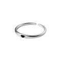 wholesale S925 silver love thin circle ring ins minimalist sweet girly heart-shaped open ring R01374-0-4