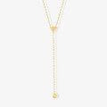 wholesale S925 Sterling Silver Classic Round Diamond Pendant Y-Necklace with Tassel,INS-0-5