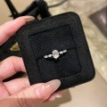 S925 Silver Wholesale Four-Claw Solitaire Moissanite Ring-0-1