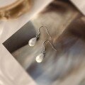 wholesale S925 Sterling Silver Vintage Teardrop Pearl Earrings for Women, High-End Elegant Ear Accessories with Unique Design-0-0