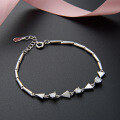 wholesale S925 Silver Korean and Japanese Minimalist Style Zircon Bracelet, Fashionable and Elegant Women's Trendy Chain Accessory-0-1