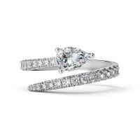 wholesale S925 Sterling Silver Cross-Border Women's Small Ins Fashion Light Luxury Vine Snake Wrap Zircon Ring Silver Jewelry-DY120955-SW-WH 7