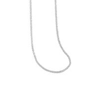 wholesale S925 Sterling Silver Korean Version Sparkling Ins Niche Design Textured Starry Collarbone Cauliflower Chain Necklace for Women-Silver [39+5cm] 925 silver