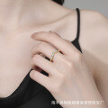 S925 Silver Cross-Border Stackable V-Shaped Ring Full-Set with D Color Moissanite-0-2