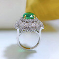 wholesale S925 Silver New Style Egg-Shaped Simulated Emerald Cut 10*14 Oval High Carbon Diamond High-End-0-2