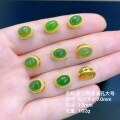 wholesale S925 Gold-Plated Silver Hetian Jade Bead Spacer Beads DIY Bracelet Accessories Jade Gourd Spacer Beads Stringing Accessories-0-1