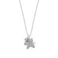 Sterling Silver New Moissanite Unicorn Necklace, Women's Simple Fashion Ins Trendy Wholesale-0-3