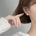 wholesale S925 Sterling Silver Korean Style Simple and Elegant Pearl Ear Clasp, Fashionable Sweet and Unique Ear Jewelry G7363-0-3
