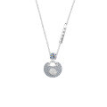 Metal Material: Pure Silver, Moissanite, Fashionable, Minimalist, Creative Women's Necklace, Hot-Selling Cross-Border New Item-0-3