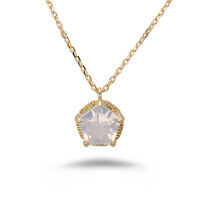 wholesale S925 Silver Geometric Lavender Amethyst Necklace, Petite and Fresh Sweet Style-Lavender Amethyst Necklace 925 Silver