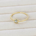 wholesale 9K gold jewelry natural labradorite French minimalist gentle style designed letter labradorite ring-0-3