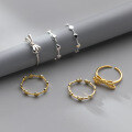 wholesale S925 Sterling Silver Bow Heart Round Piece Ring Simple Gentle Sweet Women's Hand Jewelry R01135-0-0