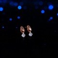 Sterling Silver Diamond Accent Smooth Teardrop Stud Earrings-0-1