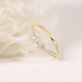 wholesale S925 Sterling Silver Gold-Plated Moissanite Golden Dawn Series Ring for Men and Women-0-2