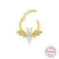 wholesale S925 Sterling Silver Fun Animal Bat with Diamond Piercing Ear Cuff, Cross-border Exclusive Hot Sale INS Piercing Jewelry-0-4