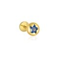 wholesale S925 Silver Gold Plated Round Diamond Stud Earrings, Cute Marine Animal Series, Sweet and Edgy Style-0-2