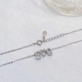 wholesale S925 Sterling Silver Maker's 520 Digital Necklace Valentine's Day Gift for Women Small Design I Love You Collarbone Chain-0-3