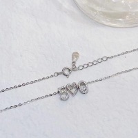 wholesale S925 Sterling Silver Maker's 520 Digital Necklace Valentine's Day Gift for Women Small Design I Love You Collarbone Chain-520 Number Necklace--Platinum >925 Silver