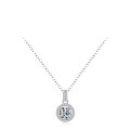 wholesale S925 Silver Maker Classic Round Pendant with Four-Prong Diamond Setting, Fashionable and Luxurious Niche Design, Versatile Necklace Jewelry-0-4