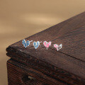 wholesale 925 Sterling Silver Irregular Colorful Stud Earrings For Women-0-2