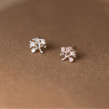 wholesale S925 Sterling Silver Exquisite Minimalist Advanced Korean-style Cute Delicate Design Branch Inlaid with Diamond Earrings G3739-0-3