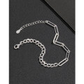 wholesale S925 Sterling Silver Interlocking Link Bracelet for Women, Ins Style Unique and Niche Fashion New Arrival, High-End Luxury Hand Accessory-0-1
