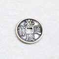 wholesale Pure silver antique handmade DIY accessory pendant of the five or six emperors ancient coins, Kangxi and Qianlong bracelet weaving rope fittings-0-9