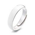 wholesale S925 Sterling Silver Minimalist Geometric Smooth Ring INS Aesthetic Aloof Style Versatile Index Finger Band-0-5