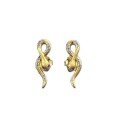 wholesale S925 Silver Gold-Plated, Mu Jing Jewelry Spring and Summer New Style Coiled Snake Wired Drawing Stud Earrings, Fashionable and High-End-0-4