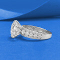 wholesale S925 Silver ZHUOZHIFAN Jewelry Simulated Diamond Ring 100mm Round White Diamond European & American Style-0-1