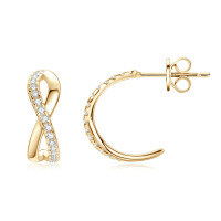 S925 Sterling Silver D-color Moissanite Bow Earrings-Style J [Clearance Sale - Free Shipping] K Gold  925 Silver