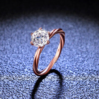 925 Sterling Silver Moissanite Vine Ring, 1 Carat, Live Streaming Collaboration.-1 carat (eight hearts and eight arrows zircon)  18 yards