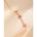 wholesale S925 Sterling Silver Simple Style Floral Diamond-Inlaid Bracelet for Women, Korean and Japanese Fashion, Cubic Zirconia, Ins Style Silver Jewelry-0-1