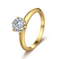 S925 Silver 6-Claw Ring with 65mm Round 1ct Moissanite-0-3