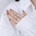 wholesale Wholesale S925 Sterling Silver D Color Moissanite High-End Fashion Princess Crown Heart Ring-0-3