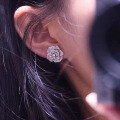 wholesale Metal Material: ZHUOFAN Jewelry Light Luxury Advanced Style Camellia Earrings, Exquisite Temperament Rose Ear Accessories on Xiaohongshu-0-1