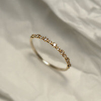 wholesale S925 sterling silver elegant stackable delicate band ring, luxurious and vintage-inspired pinky ring-BZ0619-Gold>US size 7