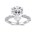wholesale 18k Gold Plated S925 Silver Classic 9*13mm Marquise Cut Moissanite Ring, Amazon Best Seller-0-0