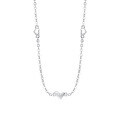 wholesale S925 Solid Silver Korean Minimalist Fresh Love Heart Necklace For Women, Versatile Layering Collarbone Chain Wholesale-0-0