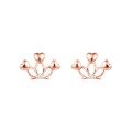 wholesale 14K Rose Gold, 9K Yellow Gold, 18K White Gold AU750 Diamond Earrings Women's Moissanite Ear Studs-0-0