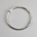 wholesale Aged 999 Silver Bow English Letter Blessing Bracelet for Women, Pure Silver, Vintage, Cute and Sweet Student Style Bangle-0-2