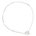 wholesale S925 Sterling Silver 881 Korean Version Ins Small and Unique Design OT Buckle Chain Necklace Women's Collarbone Necklace-0-4
