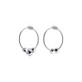 wholesale S925 Sterling Silver Faceted Fragment Ear Studs Minimalist Design Elegant Hoop Earrings Clasps M01446-0-4