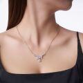 Sterling Silver Moissanite Fashion Pendant Necklace for Women-0-2