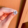 S925 Sterling Silver Women's Wedding Ring, Fashion Square Minimalist Accessory Wholesale-0-0